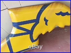 Vintage Goodyear Auto Tires Wing foot Porcelain Sign. Near Perfect RARE