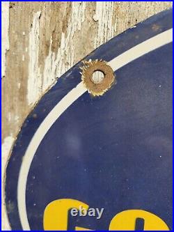 Vintage Goodyear Porcelain Sign Aviation Tires Rubber Products Automobile Parts