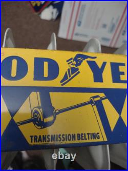 Vintage Goodyear Porcelain Sign Old Automobile Car Parts Dealer Store Motorcycle