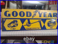 Vintage Goodyear Porcelain Sign Old Automobile Car Parts Dealer Store Motorcycle