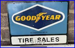 Vintage Goodyear Sign Tire Sales