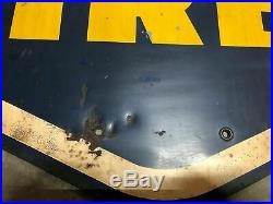 Vintage Goodyear Single Sided Sign Original 72 1954 Tires 6ft racing Good Year
