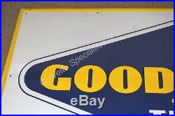 Vintage Goodyear Tires 30x59.75 Sign G-84 Chevrolet Dealership Dealer GM OK
