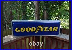 Vintage Goodyear Tires Double Sided Lighted Sign