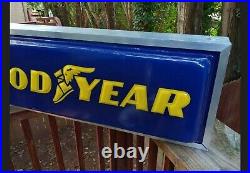 Vintage Goodyear Tires Double Sided Lighted Sign