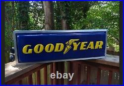 Vintage Goodyear Tires Double Sided Lighted Sign