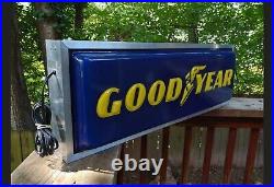 Vintage Goodyear Tires Double Sided Lighted Sign