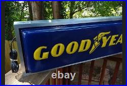 Vintage Goodyear Tires Double Sided Lighted Sign