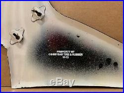 Vintage Goodyear Tires Flying Foot Gas Oil 31 Porcelain Metal Sign Shoe Decor
