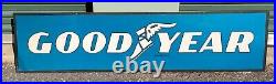 Vintage Goodyear Tires Metal Dealer Sign Double Sided