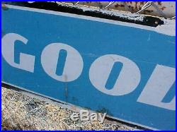 Vintage Goodyear Tires Metal Sign Rare 8ft Dealer Display