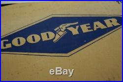 Vintage Goodyear Tires NOS in BOX Flange Sign Chevrolet Dealership Dealer GM OK