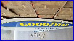 Vintage Goodyear Tires Porcelain Double Side Aviation Blimp Service Sales Sign
