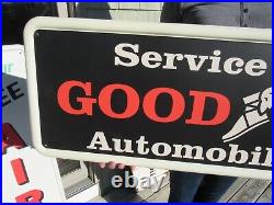Vintage Goodyear Tires & Service Sign On A 1947 Coca Cola Sign Blank