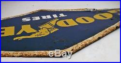 Vintage Goodyear Tires Sign 28x13.5