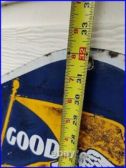 Vintage Goodyear Tires Sign DSP Large Diamond Sign 60 x 32 Free Shipping