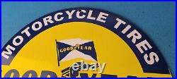 Vintage Goodyear Tires Sign Porcelain Service Advertising Gas Oil Pump Sign