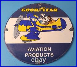 Vintage Goodyear Tires Sign Porcelain Service Mickey Mouse Gas Oil Pump Sign Vintage Goodyear Tires Sign Porcelain Service Mickey Mouse Gas Oil Pump Sign