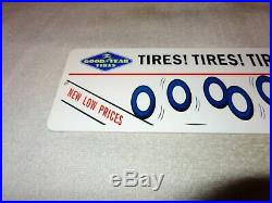 Vintage Goodyear Tires & Sinclair Dino Dinosaur 15 Metal Gasoline & Oil Sign