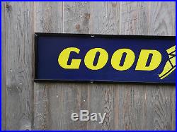 Vintage Goodyear Tires Tire Gas Station Oil 66x 12 Metal Sign with metal frame