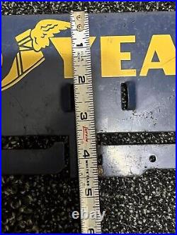 Vintage Goodyear V Belts Store Display Rack Metal Sign Gas Oil Tires Shop Holder