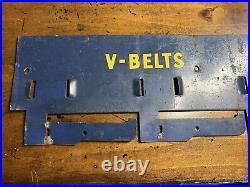 Vintage Goodyear V Belts Store Display Rack Metal Sign Gas Oil Tires Shop Holder