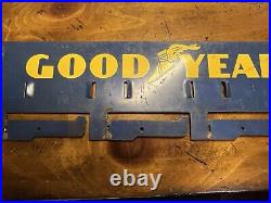 Vintage Goodyear V Belts Store Display Rack Metal Sign Gas Oil Tires Shop Holder