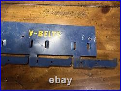 Vintage Goodyear V Belts Store Display Rack Metal Sign Gas Oil Tires Shop Holder