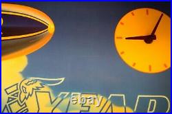 Vintage Goodyear clock sign blimp dealer advertising Works
