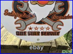 Vintage Grumpy's Garage Shop Porcelain Advertising Sign 12