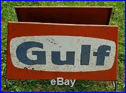 Vintage Gulf Tire Display Rare Gas Station Oil Sign Original