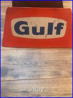 Vintage Gulf Tire display Sign Gas & Oil Gasoline Service Station