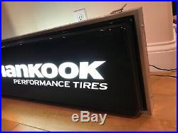 Vintage Hankook Performance Tires Hanging Lighted Sign large