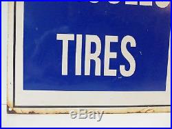 Vintage Hercules Tires Sign Old Original Metal Oil & Gas Station Garage Sign