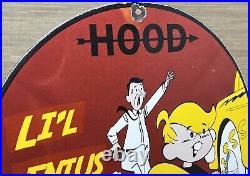 Vintage Hood Tires Porcelain Sign Gas Station Oil Continental Michelin Goodyear