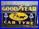 Vintage-Horse-Hansom-Pony-Carriage-Tires-Porcelain-Enamel-Sign-GOODYEAR-CAB-TYRE-01-aeba