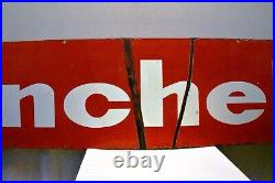 Vintage Inchek Tire Tyres Sign Board Porcelain Enamel Shop Display Collectibles