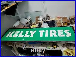 Vintage Kelly Tires Metal Sign 59.6x18 heavy made