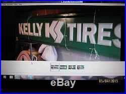 Vintage Kelly Tires Sign-Fiberglass sign 10 ft. Length x 23 7/8 inches