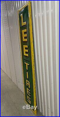 Vintage LEE Tires of Conshohocken Sign with Wood Frame NOT a Reproduction