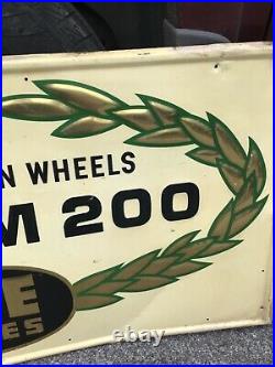 Vintage LEE Tires of Conshohocken garage Sign Ultra M 200 safest thing on wheels