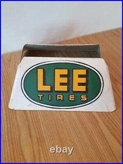 Vintage Lee Tires Display Advertising Rack stand sign gas station auto store