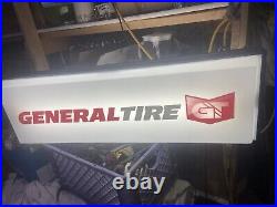 Vintage Light Up General Tires GT Sign 37x12x6