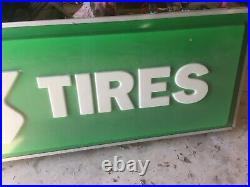 Vintage Lighted Kelly Tire Sign 12x3x7