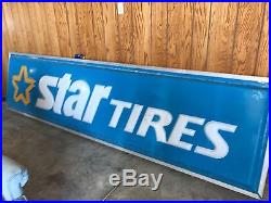Vintage Lighted Star Tires Sign