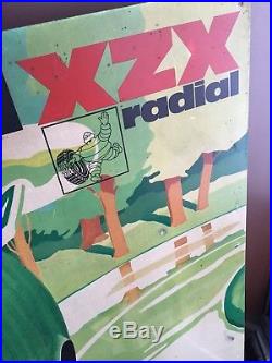 Vintage MICHELIN XZX Radial Tire Metal Sign printed in France