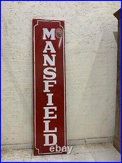 Vintage ManField Tire Ad Porcelain Enamel Sign Board
