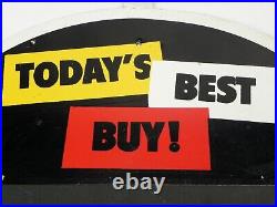 Vintage Mansfield Tires Today's Best Buy Shop Service Station Sign 22x22