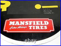 Vintage Mansfield Tires Today's Best Buy Shop Service Station Sign 22x22