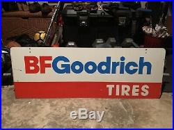 Vintage Metal BF Goodrich Tires Double Sided Sign BFGoodrich Uniroyal A-M 4-88